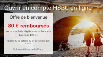 Compte bancaire : HSBC lance une nouvelle offre de bienvenue de 80 €