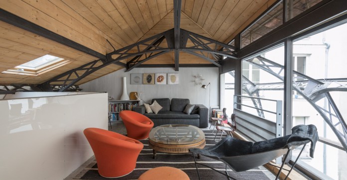 EN IMAGES. A vendre : maison-loft à structure Eiffel
