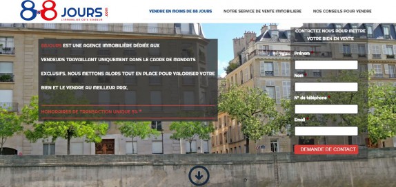 88jours.com : une agence immobilière exclusivement dédiée aux vendeurs