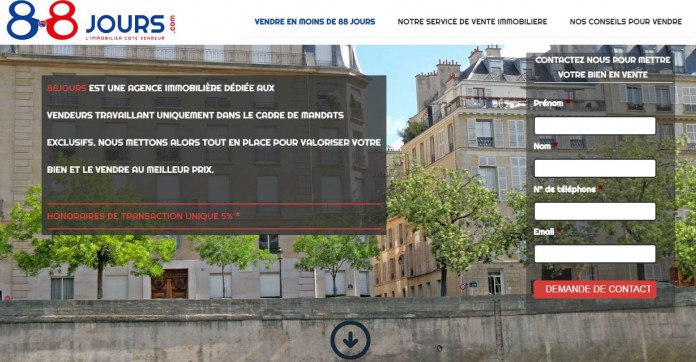 88jours.com : une agence immobilière exclusivement dédiée aux vendeurs