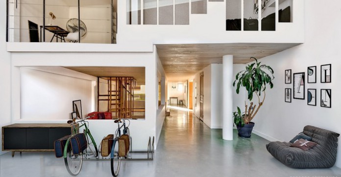 EN IMAGES. A vendre : ancien préau d'école revisité en loft
