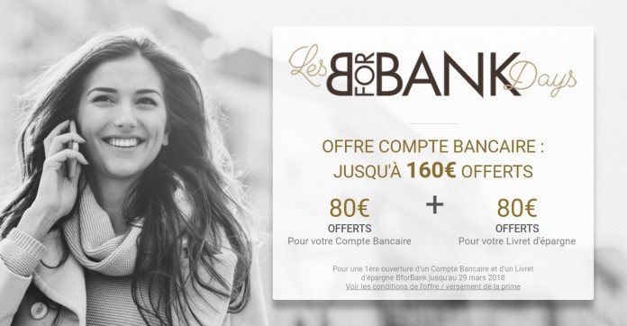 Compte-courant : bénéficiez de 160€ en ouvrant un compte chez BforBank