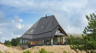 EN IMAGES. Etonnante maison de vacances avec vue panoramique, sous les dunes Hollandaises