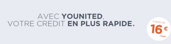 Crédit trésorerie. Remboursez moins de 16 euros par mois chez Younited Credit