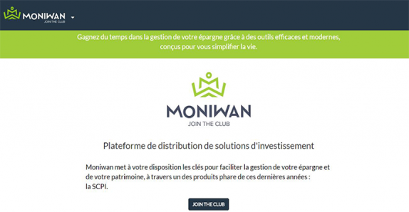 Moniwan : une plate-forme pour souscrire des SCPI 100% en ligne