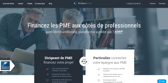 Crowdlending : La Banque Postale entre au capital de WeShareBonds