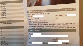 Une annonce de location fait polémique avec sa mention "pas de noir"