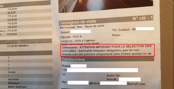 Une annonce de location fait polémique avec sa mention "pas de noir"