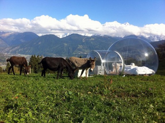 EN IMAGES. Et si vous passiez une nuit à la montagne... dans une bulle ?