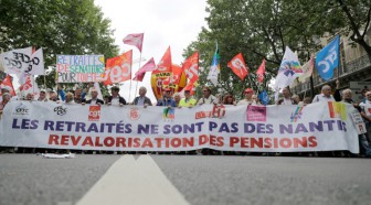 Les retraités manifestent jeudi pour défendre leurs "pensions en danger"