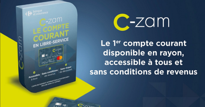 C-zam : Carrefour lance son compte courant disponible en magasin et activable en ligne