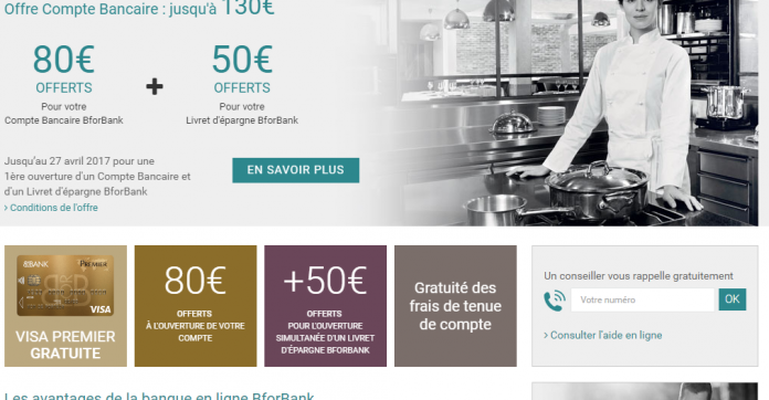 BforBank : jusqu'à 130 euros offerts pour l'ouverture d'un compte et d'un livret épargne