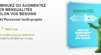 Crédit personnel : Cetelem adapte les mensualités à vos besoins