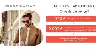 Bourse : avec BforBank, bénéficiez de 130€ offerts jusqu'au 2 mai