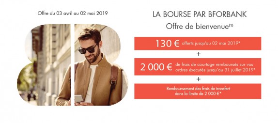 Bourse : avec BforBank, bénéficiez de 130€ offerts jusqu'au 2 mai