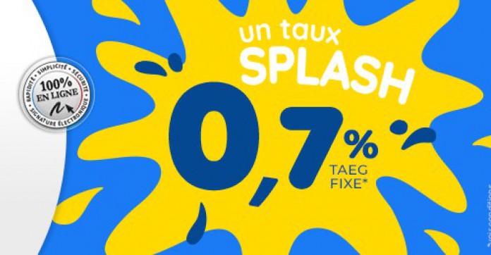 Prêt personnel : découvrez le taux "Splash" de Banque Casino