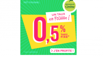 Banque Casino : bénéficiez du prêt personnel à 0,50 % !