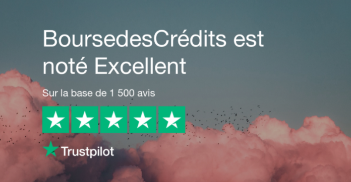 Avec plus de 1 500 avis, BoursedesCrédits noté « excellent » sur la plateforme Trustpilot !