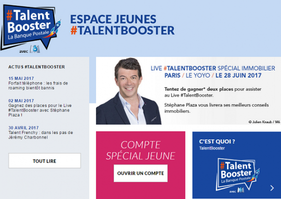 Avec #TalentBooster, la Banque Postale veut séduire les Millenials