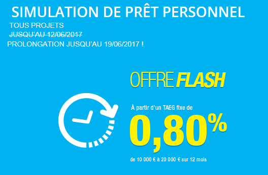 Carrefour Banque : bénéficiez d'un TAEG de 0,80% pour votre prêt personnel