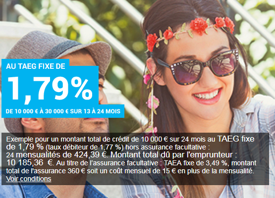 Crédit conso : Carrefour Banque propose un taux fixe de 1,79% sur 24 mois !