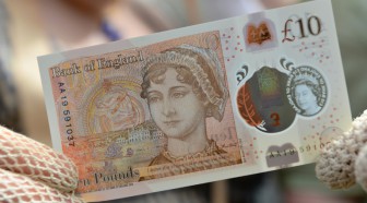 Un nouveau billet de 10 livres à l'effigie de Jane Austen