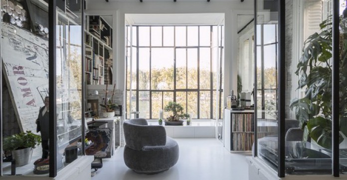 EN IMAGES. A vendre : atelier d'artiste rénové en bord de Seine