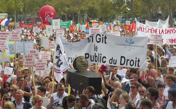 Rassemblement Notaires Paris